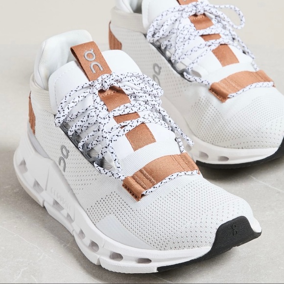 ON Running Cloudnova Women Shoes Size 8.5 White Pearl - Picture 4 of 12